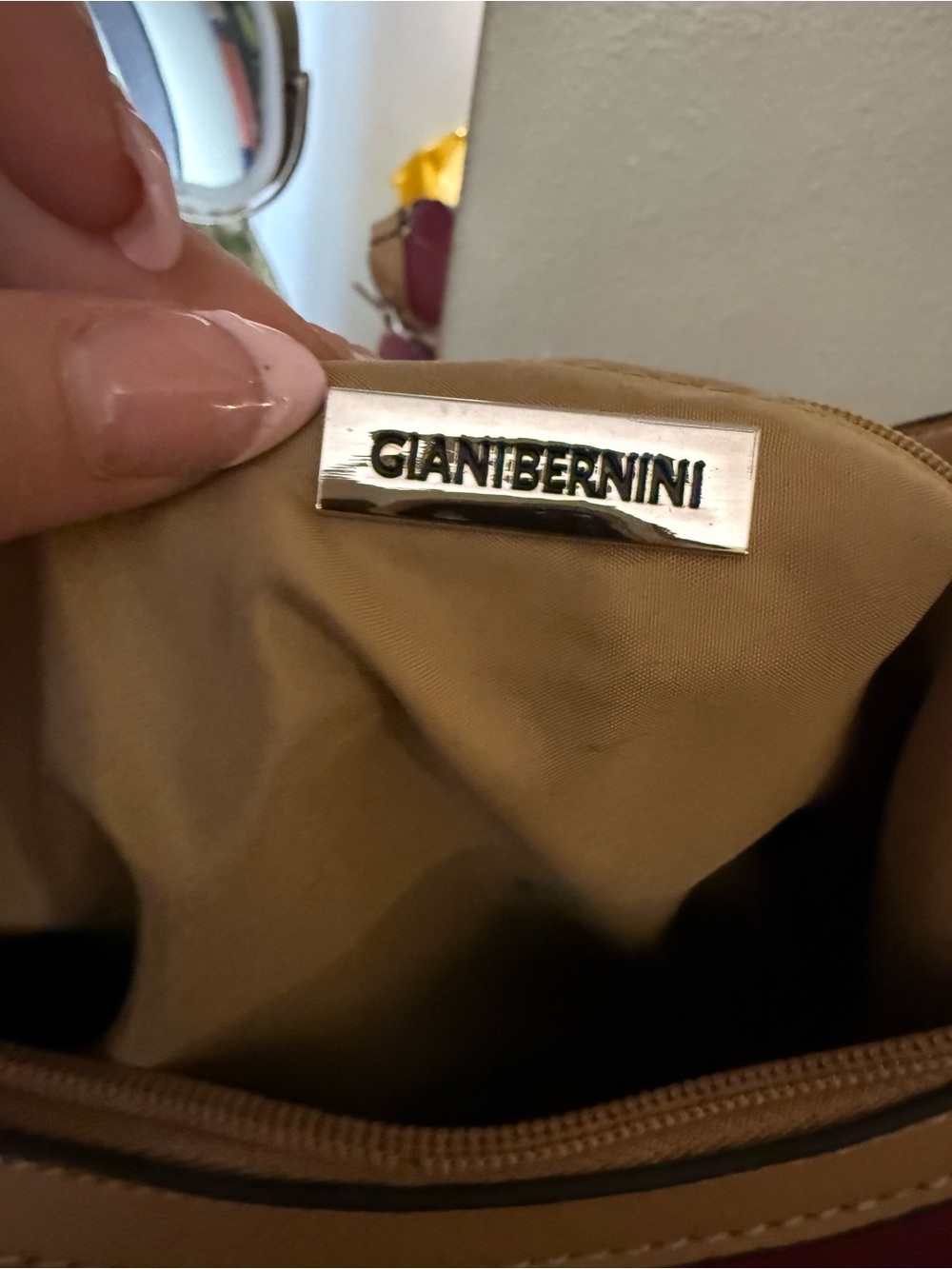 Giani Bernini Burgundy & Tan Hobo Shoulder Bag - Picture 9 of 13